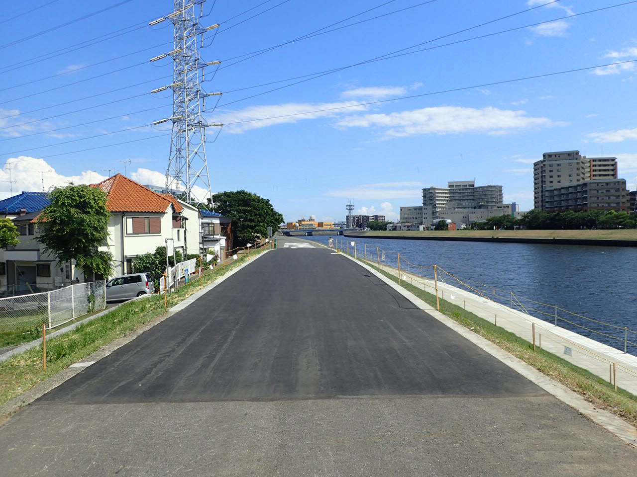 H30鶴見川水管橋左岸橋台撤去工事