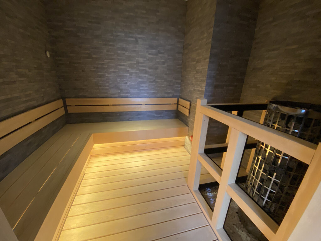 強羅保養所のサウナ